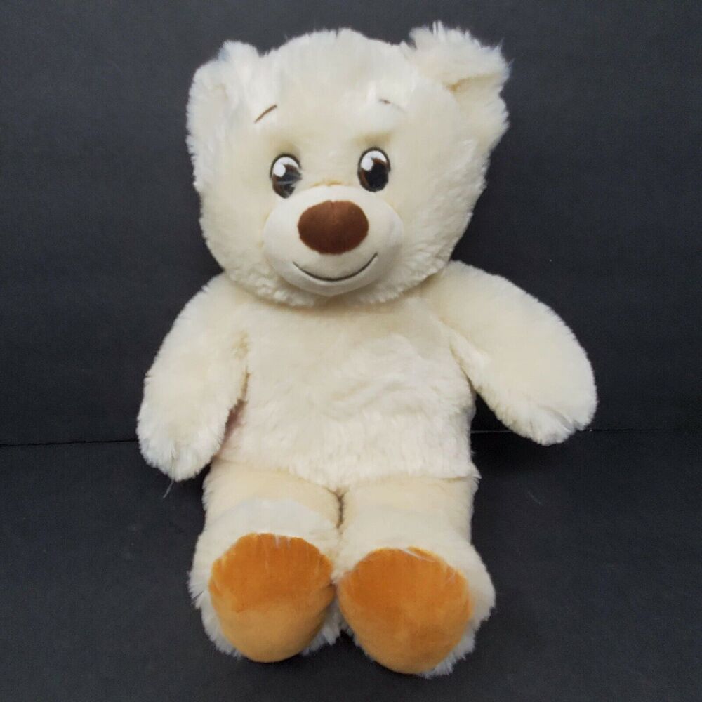 Build A Bear Workshop 15" Teddy Bear Plush Stuffed Animal Softie Off White Brown